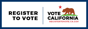 Register to vote logo with California bear Register to vote logo with California bear